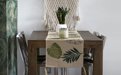 Beautiful table runners for indoor and outdoor dining area